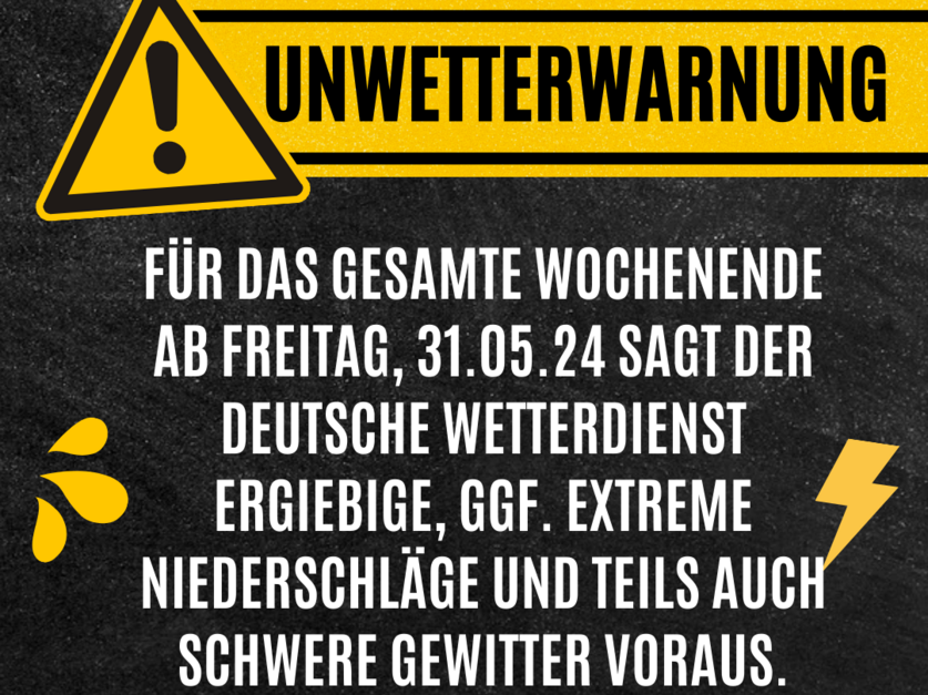 Unwetterwarnung 30.05.24