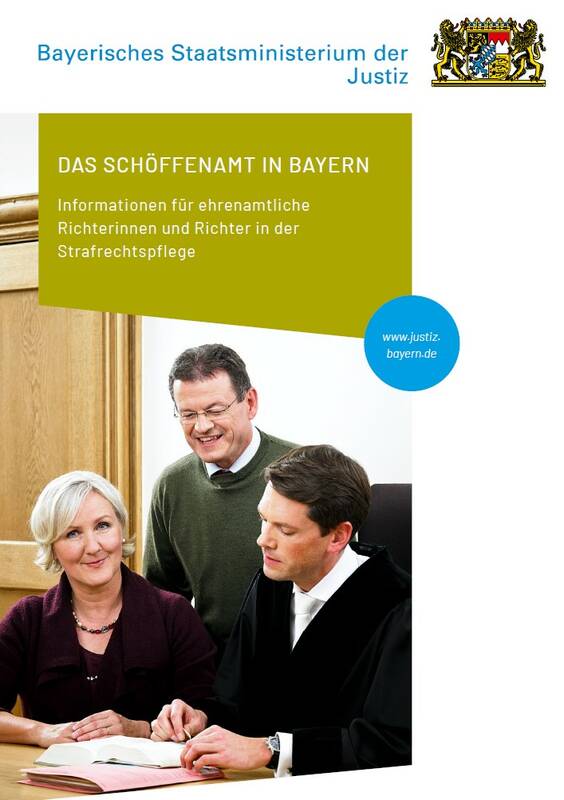 Broschüre "Das Schöffenamt in Bayern" (Titelbild)