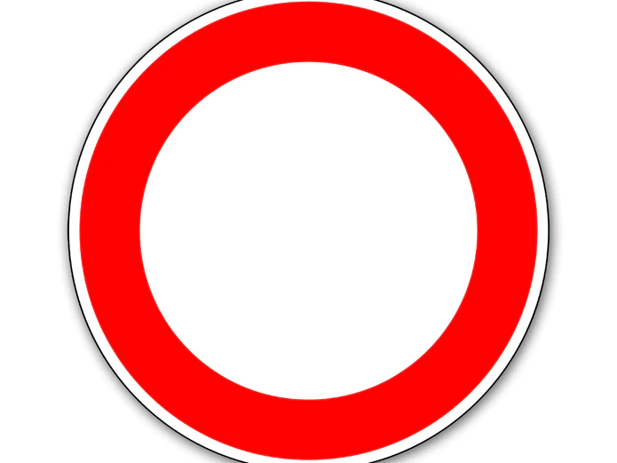 Verkehrszeichen Sperrung Verbot für Fahrzeuge aller Art