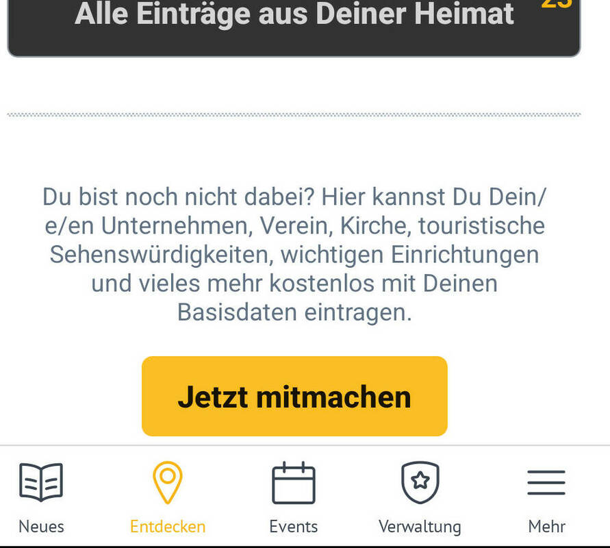 MeinOrt-App der VG Heßdorf (Android) - Entdecken & Mitmachen