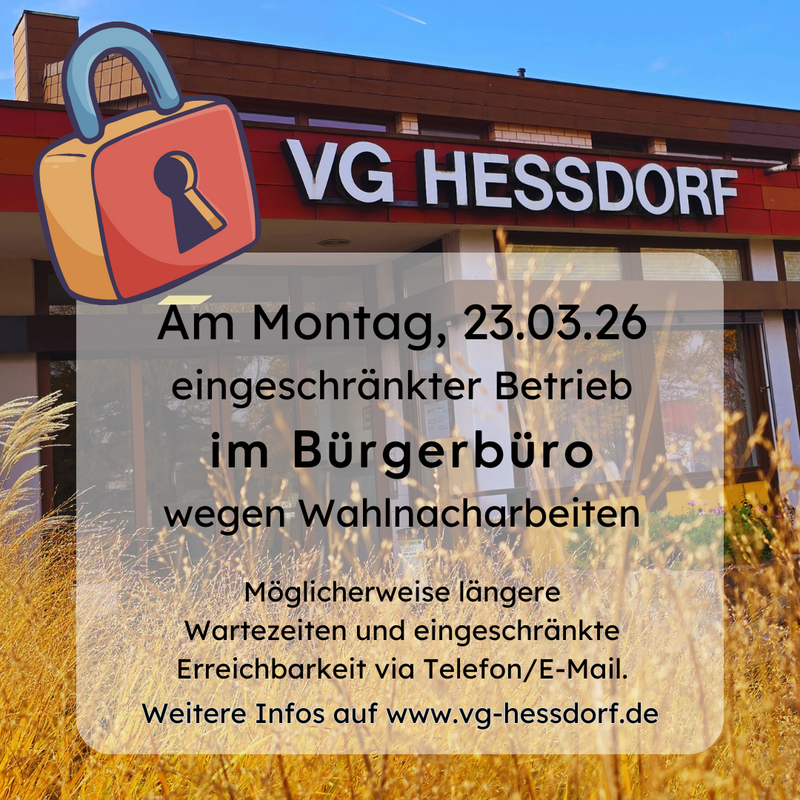 20250323 Einschränkungen Bürgerbüro Wahlnacharbeiten-800x800