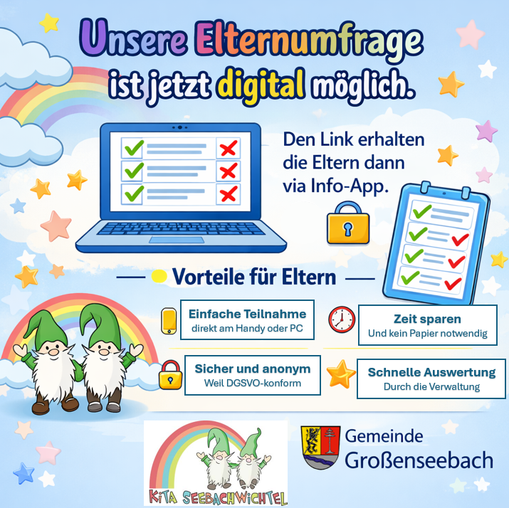 Digitale Elternumfrage Kita Seebachwichtel